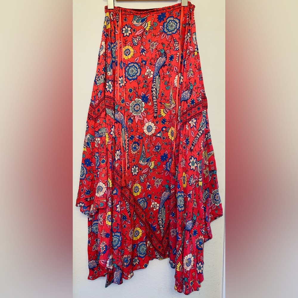 Spell Lovebird Half Moon Maxi Skirt - Picture 3 of 7